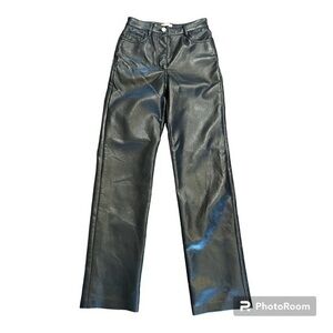 Wilford | Aritzia buttery soft vegan faux leather black pants 00